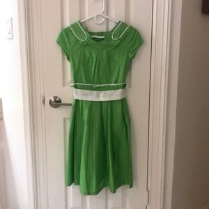 Shabby Apple 🍏 green and white dress